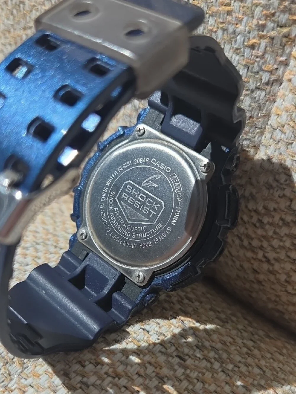 Casio Blue Analog-Digital G-Shock Style Watch - Rare